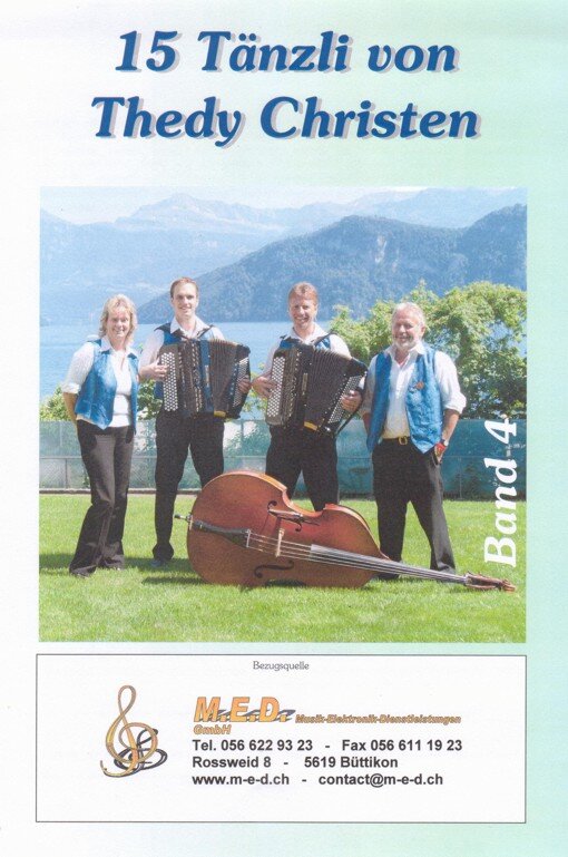 Kompositionen für das 18-bässige Schwyzerörgeli im Griffschrift-Notensystem.